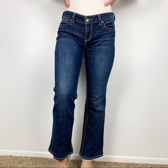 Kut from the Kloth Denim - Kut from the Kloth Natalie Dark Wash High Rise Contrast Bootcut Jeans Size 6